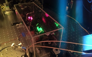 Experimental set up in the EQUS Quantum Technology Lab at UQ